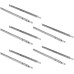 Emuca 3009205 Partial Extension Roller Bearing Runners/Slides for Drawer, Zinc Plated, 5 pairs-374 mm, Set of 10 Pieces