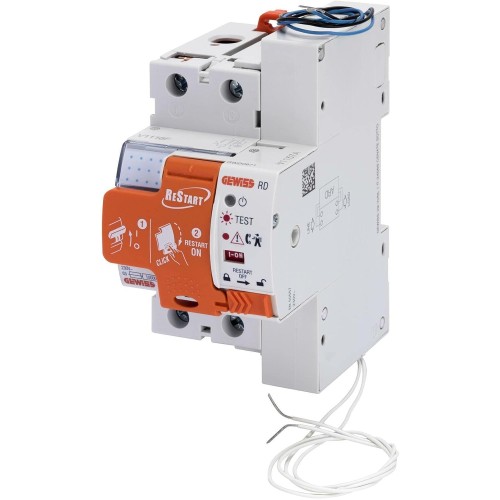 Gewiss Restart Rd, 2 Pole, Paired with Pure Idp, 25A Type A Idn = 0.03 A 230 V, 3 Modules En 50022