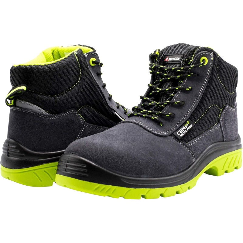 Bellota Bota Serraje Comp+ S1P, Black Green ( Verde), 45 EU