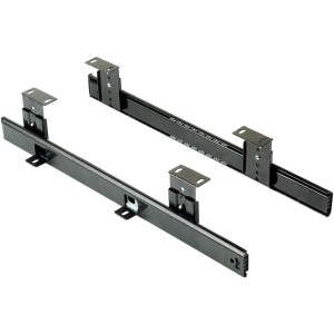 Emuca 3004109 Set of Height-Adjustable Guides with Ball Bearing for Drawer / Keyboard Shelf