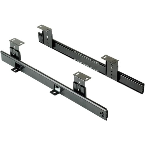 Emuca 3004109 Set of Height-Adjustable Guides with Ball Bearing for Drawer / Keyboard Shelf