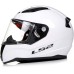 LS2, Rapid Solid Full Face Motorcycle Helmet, White, M