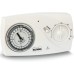VEMER VE618500 CM100 Programmable Room Thermostat with Daily Programme, Battery Operated, Easy to Install, White