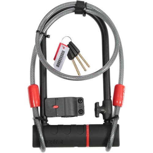 ZEFAL Unisex's K-Traz U17 Lock & Cable Extension Lock, Black, 115x230mm/120cm