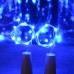 uhat® Pack of 6 Bottle Cork Light 15 LED Bulbs Lighting Copper Wire String Lights Dinner Lights for Bottle Party DIY Indoor Outdoor Blue