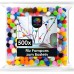 OfficeTree 500 Pompoms Colourful – Pompoms Craft Plush for Children and Adults – Felt Balls Colourful 10 mm – Decorate Sewing, DIY Party
