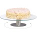 Relaxdays rotatable cake plate, stand, cake plate for decorating, turntable turntable for cakes, Ø 30cm, transparent