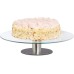 Relaxdays rotatable cake plate, stand, cake plate for decorating, turntable turntable for cakes, Ø 30cm, transparent