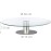 Relaxdays rotatable cake plate, stand, cake plate for decorating, turntable turntable for cakes, Ø 30cm, transparent