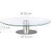 Relaxdays rotatable cake plate, stand, cake plate for decorating, turntable turntable for cakes, Ø 30cm, transparent
