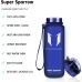 Super Sparrow Drinking Bottle, Tritan Water Bottle, 350 ml, 500 ml, 750 ml, 1000 ml, BPA-Free, Ideal Sports Bottle, for Sports, Bike, Fitness, University or Outdoors, Lightweight, Sustainable