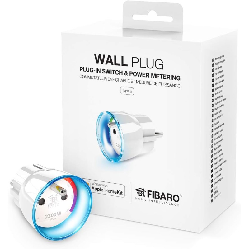 Fibaro Wall Plug Zwischenstecker Typ E für Apple Homekit