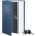 Amazon Basics Book Safe Lock с ключ (малък) - средно син