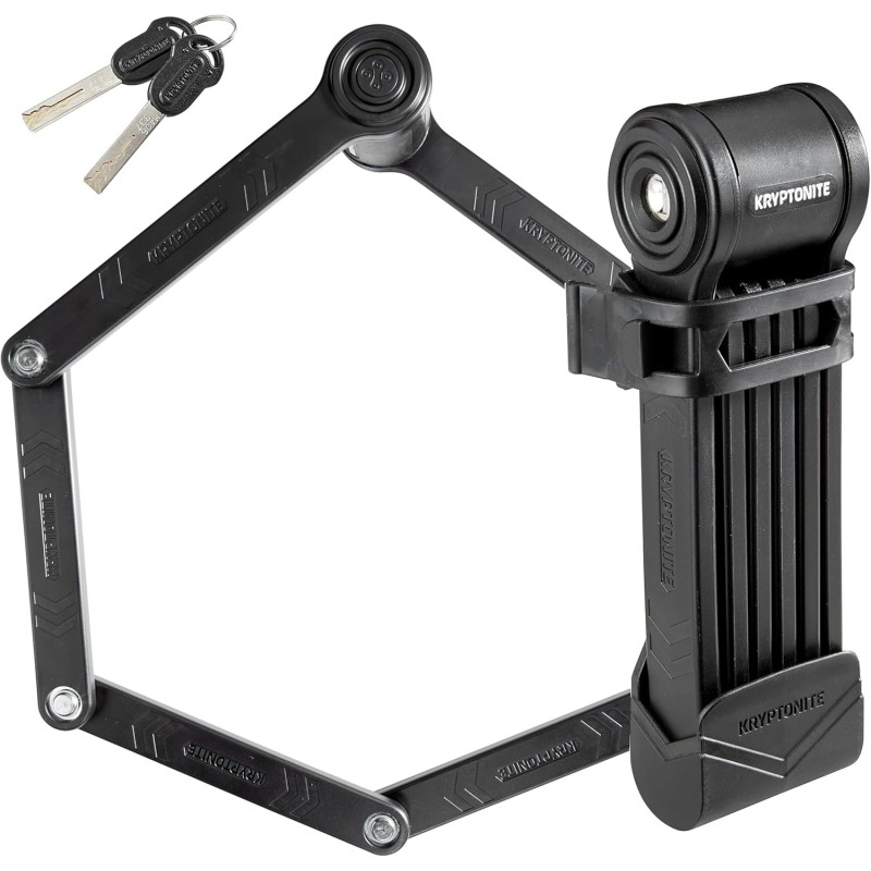 Kryptonite Keeper Folding Lock, Bike Lock - Black, black, 85 cm