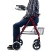 Teqler T-135301 Rollator Dark Red