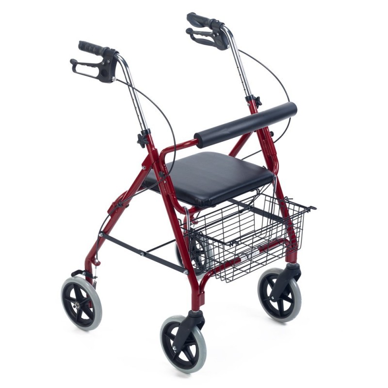 Teqler T-135301 Rollator Dark Red