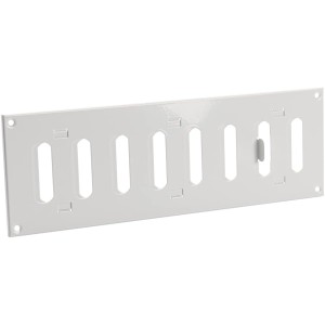 Adjustable Sliding hit & Miss air Vent 300x100mm / 12x5 inch Metal Ventilation Grille White mr3010r