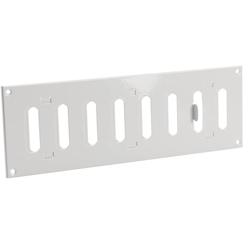 Adjustable Sliding hit & Miss air Vent 300x100mm / 12x5 inch Metal Ventilation Grille White mr3010r
