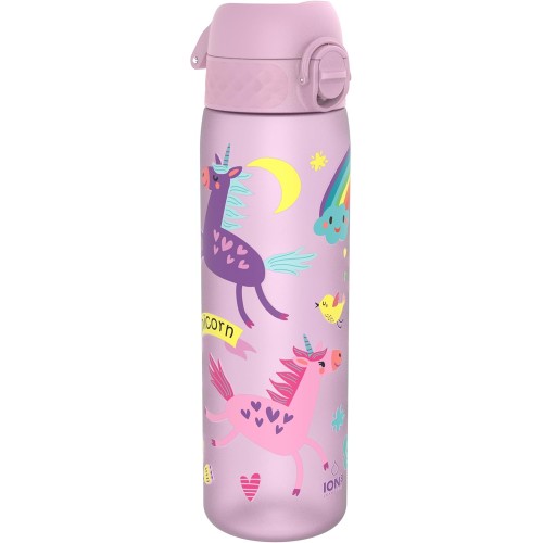 Ion8 i8500FPPUNIC leak-proof slim water bottle, BPA-free, 500 ml, unicorns