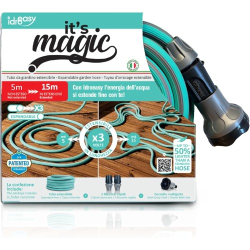 Magic Soft Smart Light Green Expandable Garden Hose 1/2