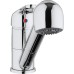 Paini Single Lever Kitchen Sink Mixer Tap Chrome Top Lever Low Spout with Pull Out Hand Shower 2 Jets and Cumulator