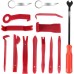 Phyles Car Trim Removal Tool Set, 14 Pieces, Automotive Repair, Universal Tools for Removing Car Door Trim and Panels, Red