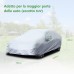 LOETAD Car Cover Waterproof Dustproof Anti-UV Windproof 470 x 180 x 150 cm Universal - Silver
