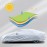 LOETAD Car Cover Waterproof Dustproof Anti-UV Windproof 470 x 180 x 150 cm Universal - Silver