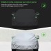LOETAD Car Cover Waterproof Dustproof Anti-UV Windproof 470 x 180 x 150 cm Universal - Silver
