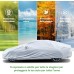 LOETAD Car Cover Waterproof Dustproof Anti-UV Windproof 470 x 180 x 150 cm Universal - Silver