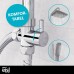 EISL EASY FRESH DX12006 Shower Set, 2-in-1 with Large Rain Shower (250 x 200 mm) and Hand Shower, Ideal for Fitting into Existing Drill Holes, Complete Mounting Kit Included, Chrome