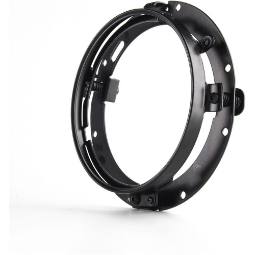 SKUNTUGUANG 7 Inch Round Headlight Mounting Ring for Headlight/Street Glide (Black)