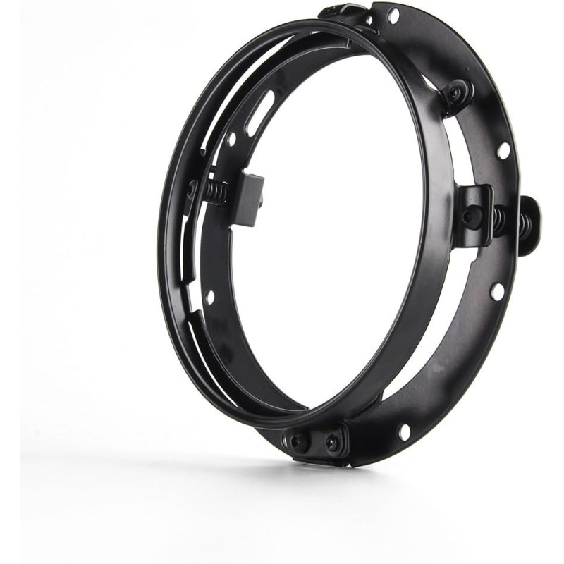 SKUNTUGUANG 7 Inch Round Headlight Mounting Ring for Headlight/Street Glide (Black)