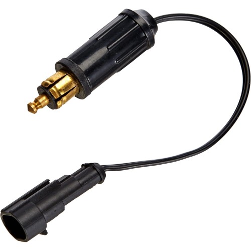 BC Battery Controller 710-FP612V 12V Hella Plug/Adapter Battery Chargers for DIN.4165 Socket 12 mm (Type) - Made in Italy, Black