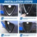 Carbon Fiber Style ABS Plastic Front Grill Decoration Frame Trim For Stelvio 2017 2018 2pcs