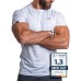 Natural Athlet Men's Fitness T-Shirt Modal - Men's Short-Sleeved Shirt for Gym & Training - Slim Fit, Long with Crew Neck