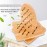 Conisy Heat-resistant trivet, set of 4, bamboo, non-slip, washable coasters for kitchen, bowl, pot, pan, pot and plate (15 cm)