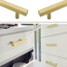 15 piece furniture handles, stainless steel square tube, gold door handles LS1212GD brass cabinet, handle bar, handle drawer, handle rail, handle including screw