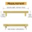 15 piece furniture handles, stainless steel square tube, gold door handles LS1212GD brass cabinet, handle bar, handle drawer, handle rail, handle including screw