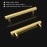 15 piece furniture handles, stainless steel square tube, gold door handles LS1212GD brass cabinet, handle bar, handle drawer, handle rail, handle including screw