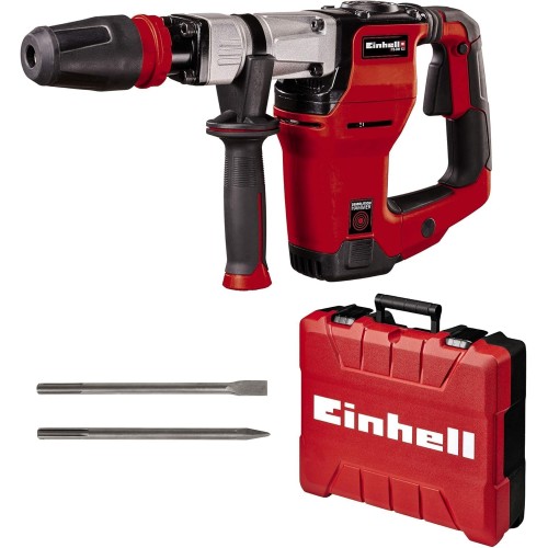 Einhell Demolition Hammer TE-DH 12 (1050 W, Impact Rate 4100 rpm, 12 Joules, SDS-Max Tool Holder, incl. Pointed and Flat Chisel, incl. E-Box)
