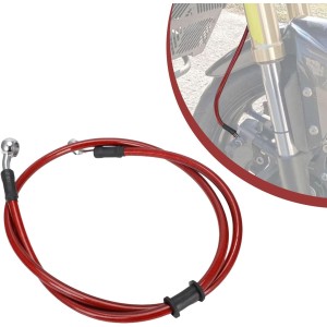 Brake Line Motorcycle 50 cm Motorcycle Hydraulic Reinforced Brake Clutch Hose Line Tube for Dirt Bike Enduro Motocross Red