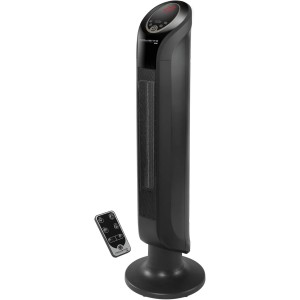 Rowenta Intense Comfort SO9420 Вентилатор с нагревател Hot Tower 2400 вата, височина 80 см, 3 нива на мощност, 42 dB (A), черен