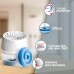 Rubson AERO 360º Bathroom Portable Cordless Dehumidifier for Bathroom, Moisture Absorbing for Air Circulation, Moisture Condensation Sink, Device and Tablet (450g)