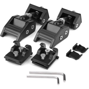 KIMISS 2 x Hood Lock Catch Set Hood Clasps Bracket Buckle Kit
