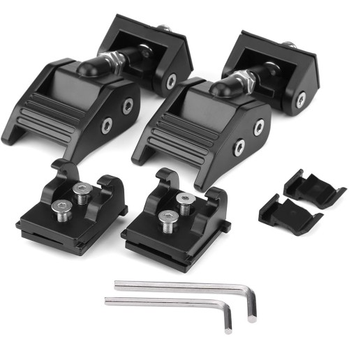 KIMISS 2 x Hood Lock Catch Set Hood Clasps Bracket Buckle Kit