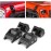 KIMISS 2 x Hood Lock Catch Set Hood Clasps Bracket Buckle Kit