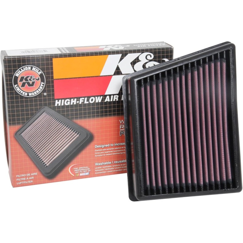 K&N 33-3117 Air Filter, Red