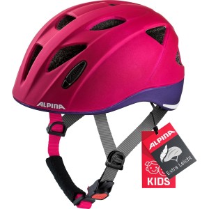 ALPINA XIMO L.E. Lightweight, Safe & Shatterproof Bicycle Helmet with Optional LED Light for Children