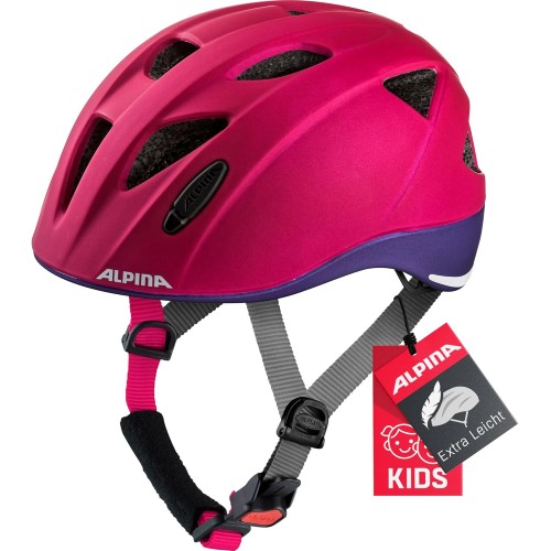 ALPINA XIMO L.E. Lightweight, Safe & Shatterproof Bicycle Helmet with Optional LED Light for Children